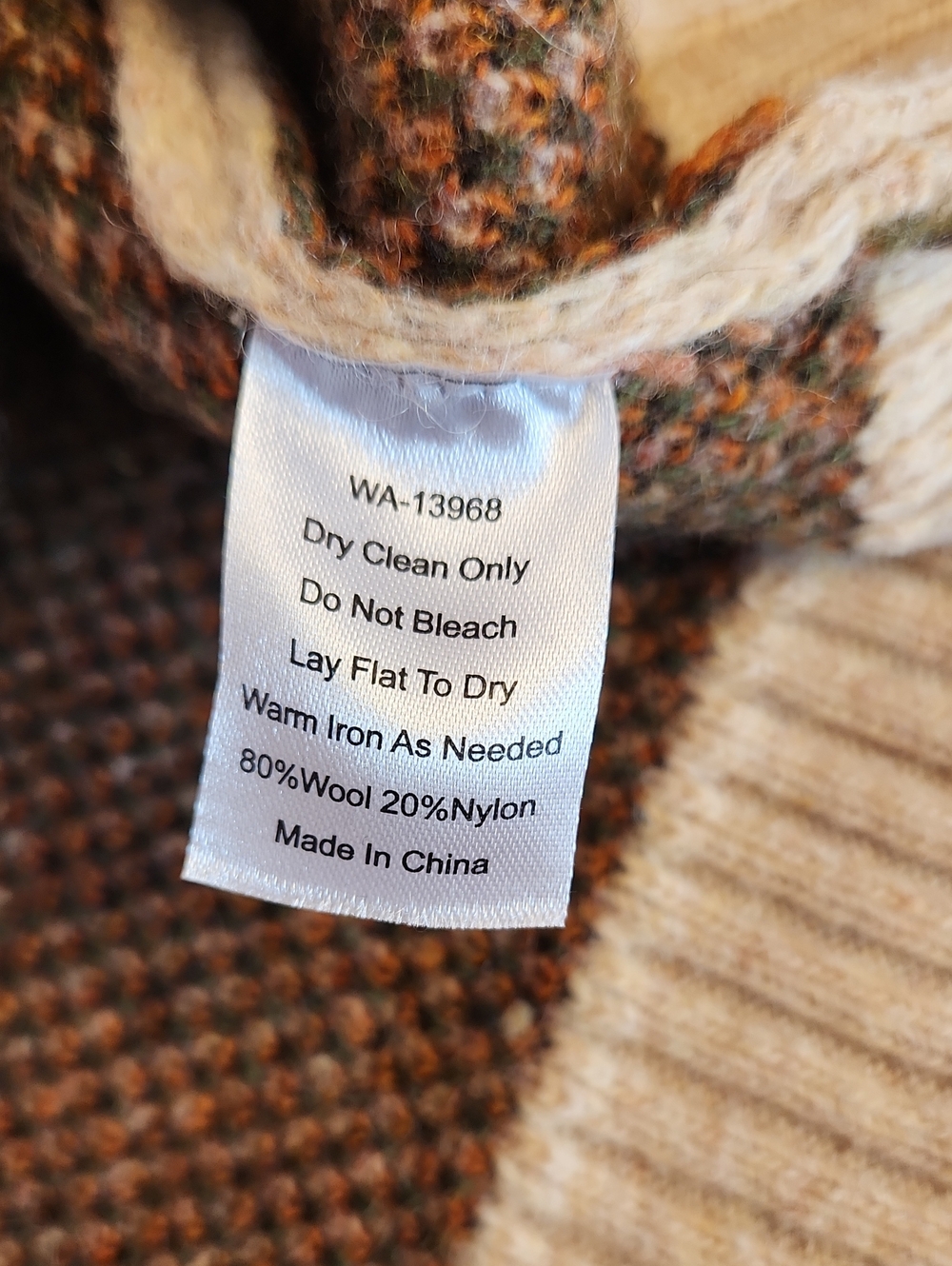 KIEL JAMES PATRICK “Autumn Weather” Wool blend Knit Sweater, size S - Picture 6 of 9